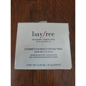 Multi Stick Trio Face Makeup, Cream Blush Stick for Cheeks & Lips Exp12/27